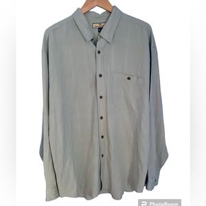 Tommy Bahama Men’s Long Sleeve Silk Button Up Shirt Size XL